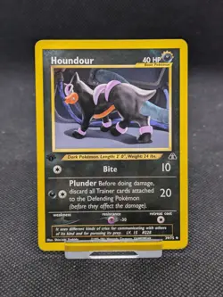 Pokemon Card Houndour 39/75 Neo Discovery 1st Edition WOTC LP EXCELLENT - Image 1