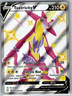 Toxtricity V SV112/SV122 Shining Fates: Shiny Vault - Pokemon Card - NM - Image 1