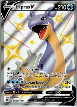 Lapras V SV110/SV122 Shining Fates: Shiny Vault - Pokemon Card - NM - Image 1