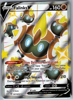 Falinks V SV115/SV122 Shining Fates: Shiny Vault - Pokemon Card - NM - Image 1
