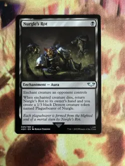 MTG 1x Nurgle's Rot # 45 Universes Beyond Warhammer 40000 Magic Gathering x1 NM - Image 1