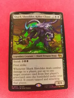 Shark Shredder, Killer Clone - Foil MTG Teenage Mutant Ninja Turtles Promo! - Image 1
