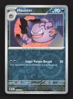 Haunter 103/162 Common Temporal Forces Pokemon Reverse Holo Near Mint - Image 1