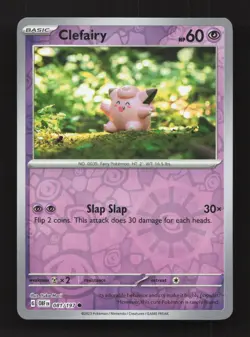 Clefairy 081/197 Common Obsidian Flames Pokemon Reverse Holo Near Mint - Image 1