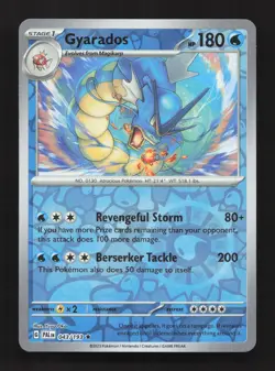 Gyarados 043/193 Rare Paldea Evolved Pokemon Reverse Holo Near Mint - Image 1