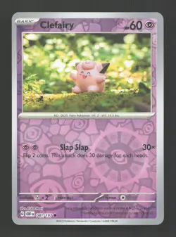 Clefairy 081/197 Common Obsidian Flames Pokemon Reverse Holo Near Mint - Image 1