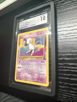 2000 Pokemon Mew Black Star Promo # 8 Pokemon League CGC 10 GEM MINT NON Holo - Image 2