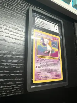 2000 Pokemon Mew Black Star Promo # 8 Pokemon League CGC 10 GEM MINT NON Holo - Image 3