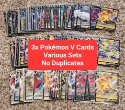 Pokemon V 3x Card Lot! Ultra Rares Various Sets Great Gift For Kids Authentic NM - Image 1