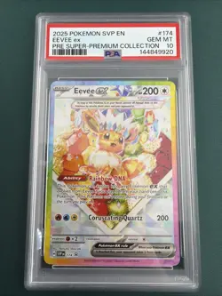 2025 POKEMON SVP EN-SV BLACK STAR PROMO #174 EEVEE EX PSA 10 - Image 1