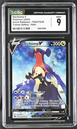 CGC 9 Garchomp V TG23/TG30 Trainer Gallery Holo Astral Radiance Pokemon - Image 1