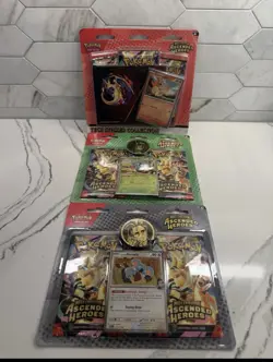 Pokemon TCG Ascended Heroes Tech Sticker Collection And 2 Pack Blister Bundle - Image 1