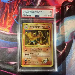 1999 Pokemon Japanese Gym 2 Blaine's Charizard Holo PSA 3 Very Good - Image 2