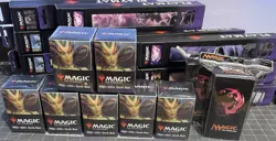 NEW! Lot Of 24 Magic The Gathering Vraska 100+ Deck Boxes, Assorted Play Mats - Image 1