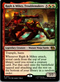 Raph & Mikey, Troublemakers R Teenage Mutant Ninja Turtles 167 NM - Image 1