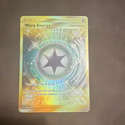 Pokemon TCG Warp Energy 123/111 Crimson Invasion Secret Rare Holo - Image 1