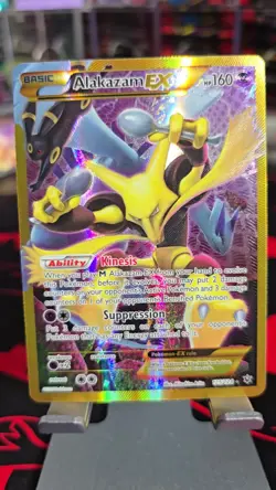 Alakazam EX 125/124 XY Fates Collide 2016 Secret Holo Rare Pokemon NM - Image 2