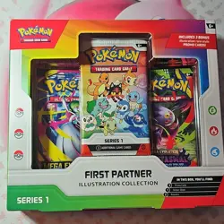 Pokemon First Partner Illustration Collection Series 1 Box Promo Booster English - Image 1