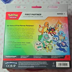 Pokemon First Partner Illustration Collection Series 1 Box Promo Booster English - Image 2