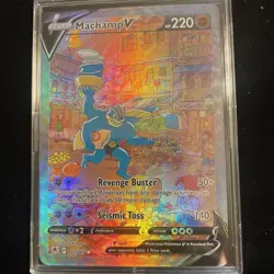 2022 Pokemon SWSH Astral Radiance Machamp V Alt Art 172/189 Mint Condition - Image 1