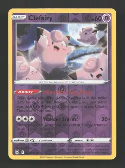 Clefairy 062/196 Common Lost Origin Pokemon Reverse Holo Near Mint - Image 1