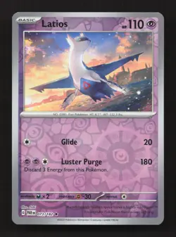 Latios 073/182 Rare Paradox Rift Pokemon Reverse Holo Near Mint - Image 1