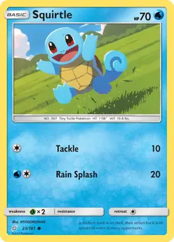 Squirtle 23/181 Team Up Pokemon Card NM - Image 1