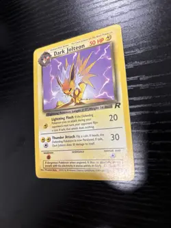 Pokemon Team Rocket Dark Jolteon Rare Regular 50 HP Card 38/82 English MP - Image 5