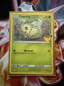 Pokemon Card Chikorita - 2/25 - McDonald's 25th Anniversary Promos (M21) (Holo) - Image 3