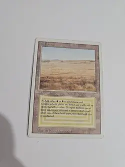Magic the Gathering Savannah Dual Land, Revised Edition, Light Play English - Image 2