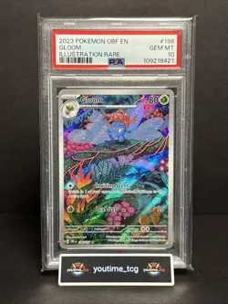 2023 Pokemon Obf En-Obsidian Flames Illustration Rare Gloom #198 PSA 10 - Image 1