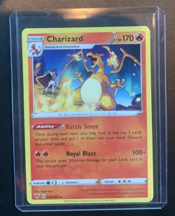 2020 Pokemon SWSH Charizard Holo Vivid Voltage 025/185 (C) - Image 1