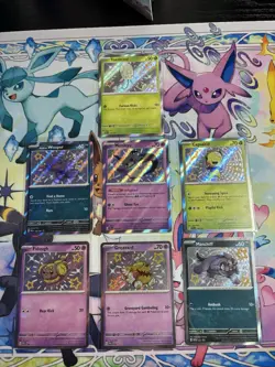 Pokemon TCG Paldean Fates Baby Shiny Lot of 7 Cards NM All Cards Shown - Image 1