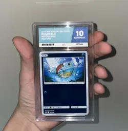 Squirtle 029/173 ACE 10 Gem Mint Reverse Foil Pokemon Tag Team GX All Stars JPN - Image 1