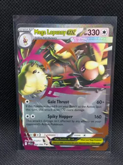 Pokemon TCG MEGA LOPUNNY EX 084/094 ME02: Phantasmal Flames Ultra Rare - Image 1
