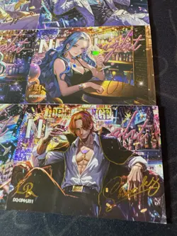 One Piece 9 Collectible Character Anime Waifu Cards CCG Magazine Bartender - Image 5