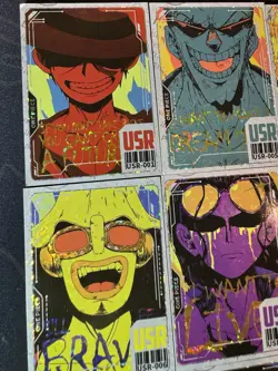 One Piece 9 Collectible Character Anime Waifu Cards CCG Magazine Luffy Robin - Image 2
