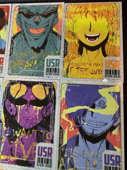 One Piece 9 Collectible Character Anime Waifu Cards CCG Magazine Luffy Robin - Image 3