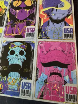 One Piece 9 Collectible Character Anime Waifu Cards CCG Magazine Luffy Robin - Image 4