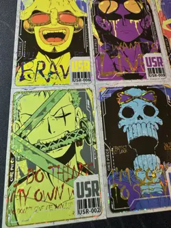 One Piece 9 Collectible Character Anime Waifu Cards CCG Magazine Luffy Robin - Image 5
