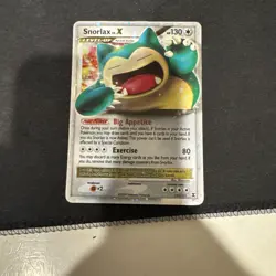 Snorlax Lv.X Pokemon Card Rising Rivals 111/111 Ultra Rare Holo Foil SWIRL [NM] - Image 1