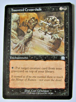 MTG Haunted Crossroads Mercadian Masques Light Play!! - Image 1