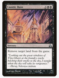 Caustic Rain - Guildpact (GPT) PLAYSET (x4) Magic the Gathering NM/LP - Image 1