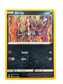 New: 2023 Pokemon TCG Skrelp 081 Crown Zenith Regular Common - Image 1