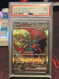 2024 Pokemon SV8a JP Roaring Moon ex #218 PSA 9 SAR - Image 1