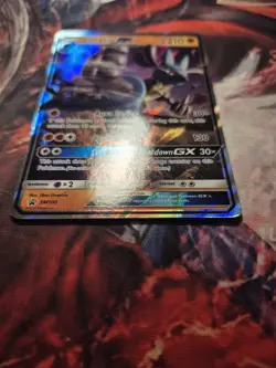 Lucario GX SM100 Pokemon TCG Sun & Moon: Black Star Promo LP/MP - Image 3