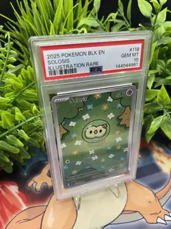 Solosis #118 Pokemon Sv: Black Bolt Illustration Rare Holo GEM MINT PSA 10 - Image 3