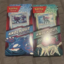 Set Of 2 Pokemon Knockout Collection Kyogre And Suicune Sealed Packages - Image 1