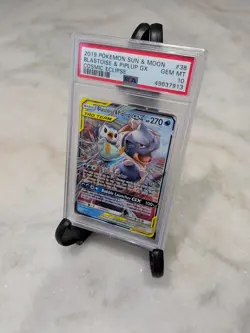 Pokemon Blastoise & Piplup GX 38/236 Sm-Cosmic Eclipse Ultra Rare Holo PSA 10 - Image 4