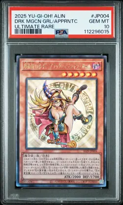 PSA 10 Dark Magician Girl The Magician's Apprentice ALIN-JP004 Ulti Rare Yugioh - Image 1